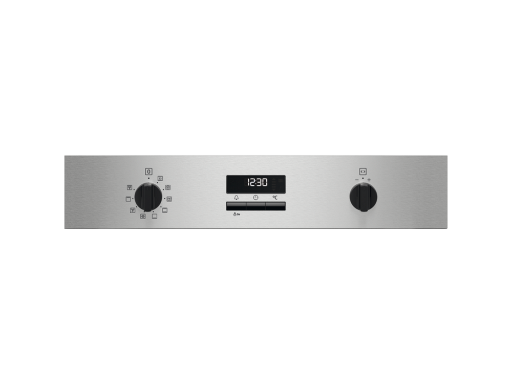 Horno - Zanussi ZVENN5X1, Multifunción, 43 l, 3000W, Encastrable, Esmalte fácil de limpiar, 60 cm, Inox