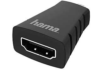 Adaptador - Hama 00200348, De HDMI a Micro HDMI, 4K, Ethernet, Negro