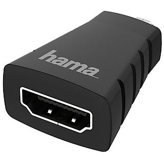 Adaptador - Hama 00200348, De HDMI a Micro HDMI, 4K, Ethernet, Negro