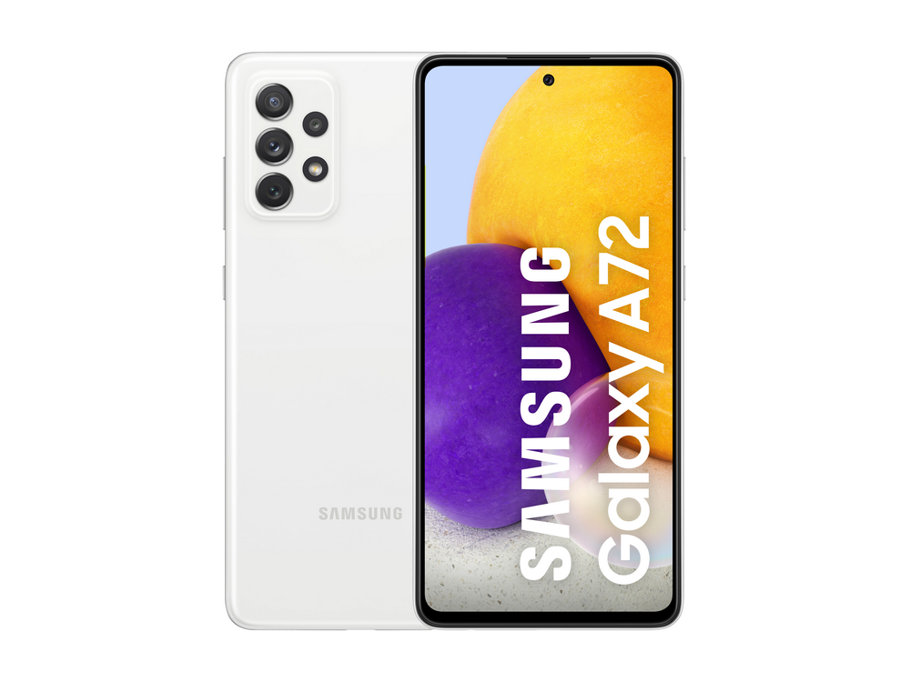 Móvil - Samsung Galaxy A72, Blanco, 256 GB, 8 GB RAM, 6.7" Full HD+, Octa-core, 5000 mAh, Android 11