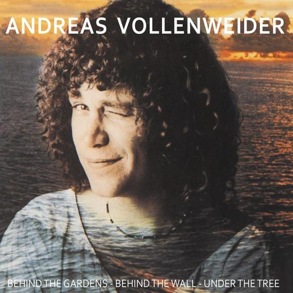 Andreas Vollenweider album borítója. Egy férfi kacsint a naplementében.