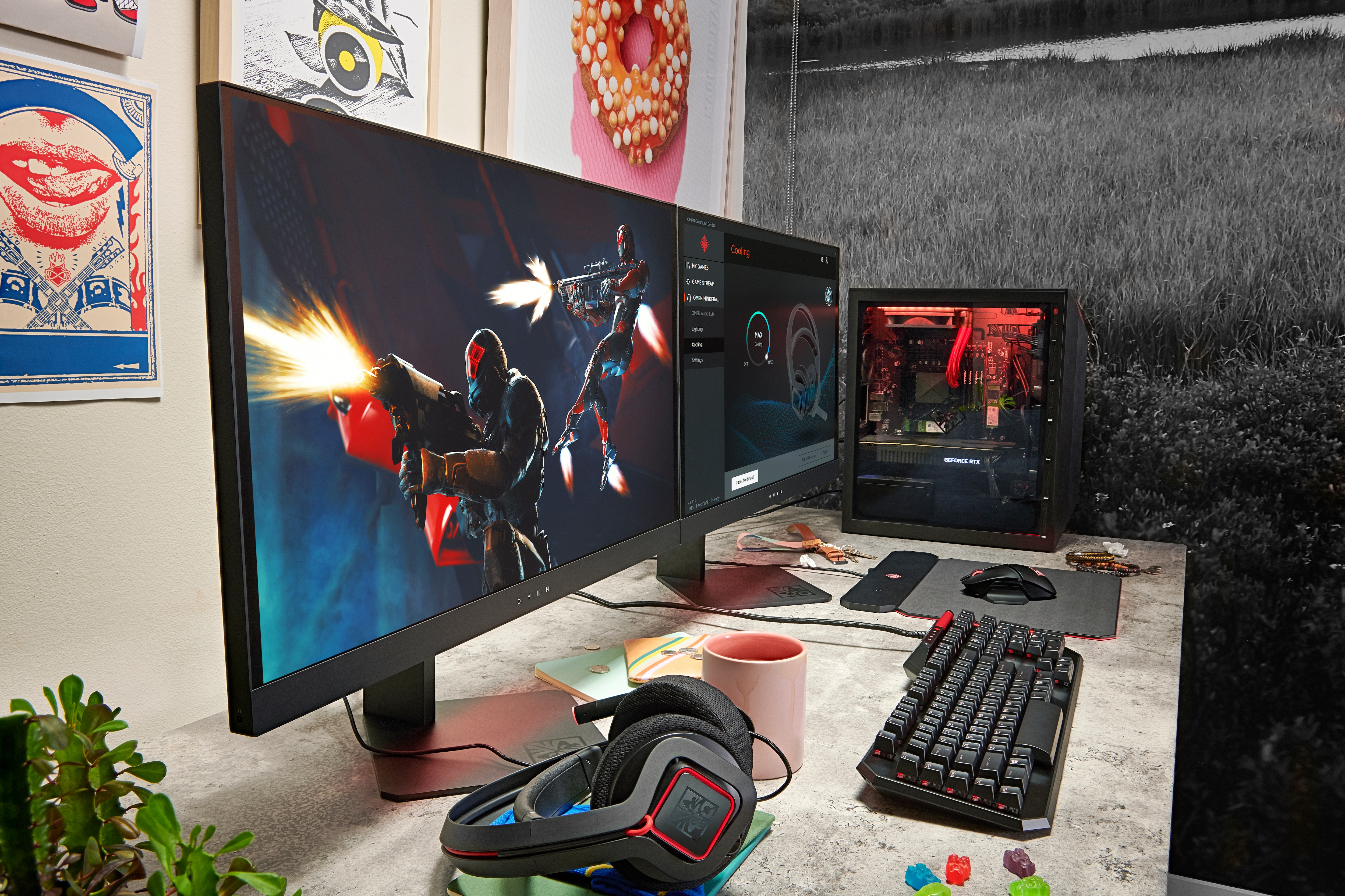 Auriculares gaming - HP HS/OMEN HEADSET 800/CABLE/MICRO/MULTI/B