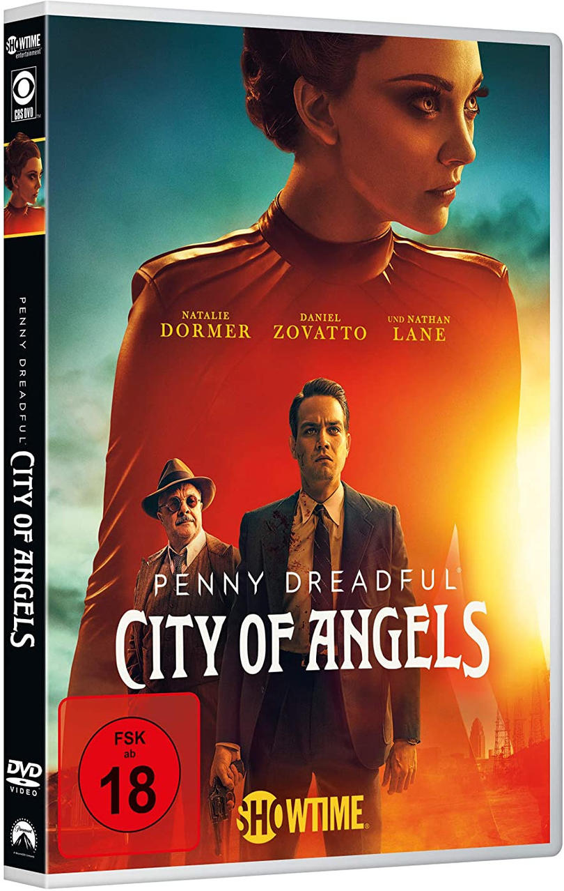 DVD-Hülle von Penny Dreadful: City of Angels. Zeigt Schauspieler und den Titel der Show.
