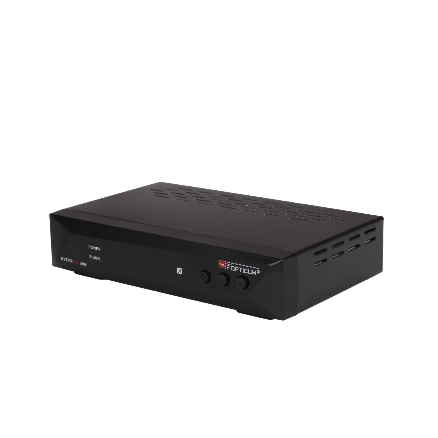 OPTICUM RED NYTRO BOX PLUS Receiver (HDTV, DVB-T2 HD, DVB-C, Schwarz)