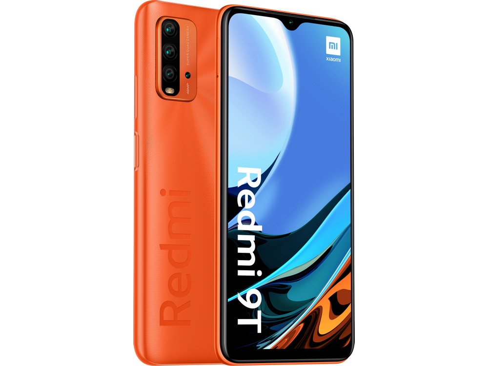 Xiaomi Redmi 9T, Naranja, 128GB, 4GB RAM, 6.53" Full HD+, Qualcomm® Snapdragon™ 662, 6000 mAh, Android