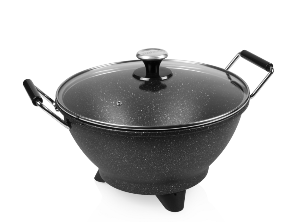 Princess 162389 Wok eléctrico cazuela con termostato para regular la temperatura hasta 250 ⁰ revestimiento antiadherente 30 cm 1400 7 01.162389.01.001 1400w 30cm