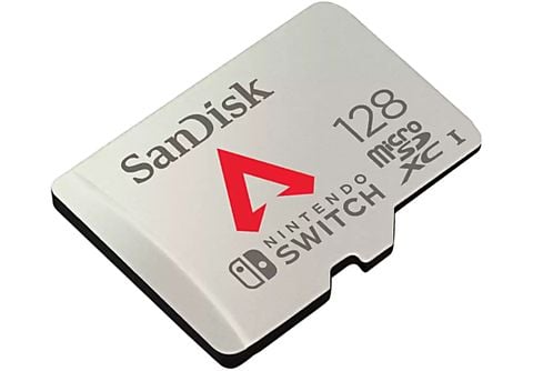 Tarjeta Micro SDXC - SanDisk Licencia Nintendo®, Apex Legends, 128 GB, 100MB/s, UHS-I, U3, A1, Clase 10, Gris