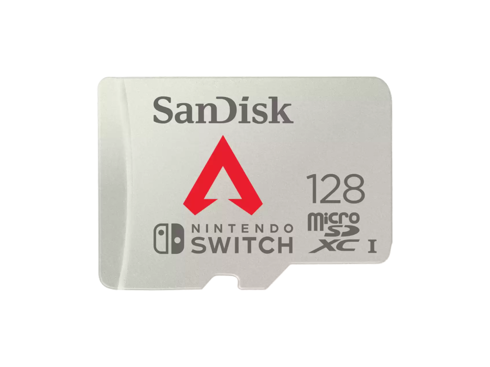 Tarjeta Micro SDXC - SanDisk Licencia Nintendo®, Apex Legends, 128 GB, 100MB/s, UHS-I, U3, A1, Clase 10, Gris