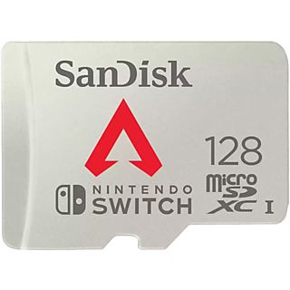 Tarjeta Micro SDXC - SanDisk Licencia Nintendo®, Apex Legends, 128 GB, 100MB/s, UHS-I, U3, A1, Clase 10, Gris