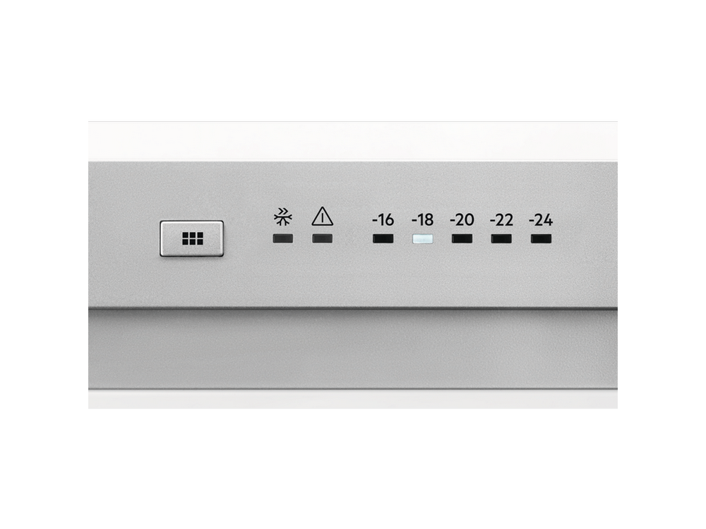 Congelador vertical - Electrolux  LUT7ME28X2, 279.9 l, No Frost, DesignLine, Iluminación LED, 186 cm, Inox