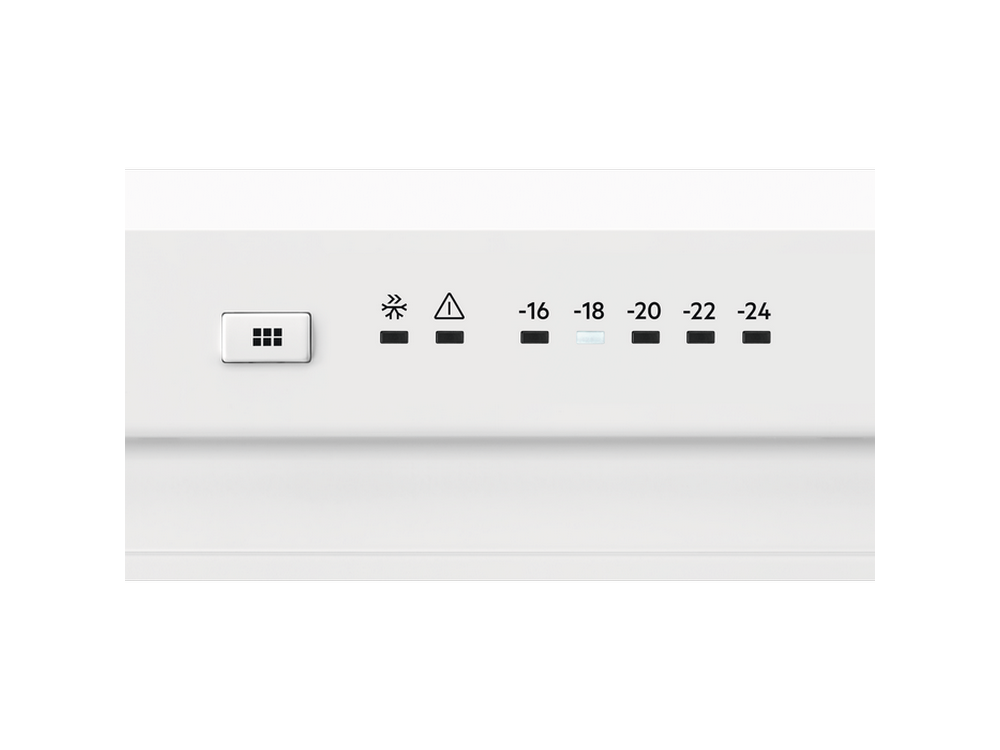 Congelador vertical - Electrolux  LUT7ME28W2, 279.9 l, No Frost, DesignLine, Iluminación LED, 186 cm, Blanco