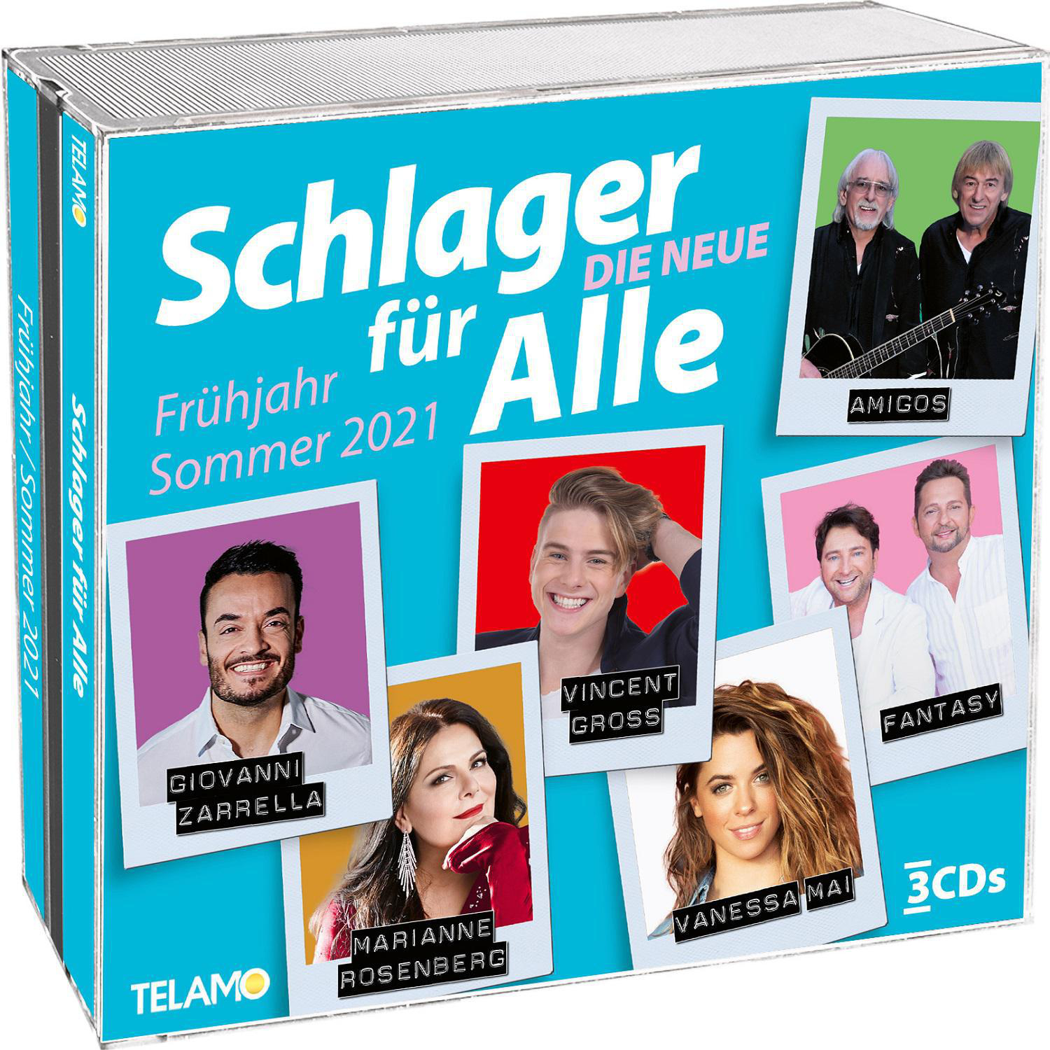 CD-Box-Set mit Bildern mehrerer deutscher Schlagerkünstler.