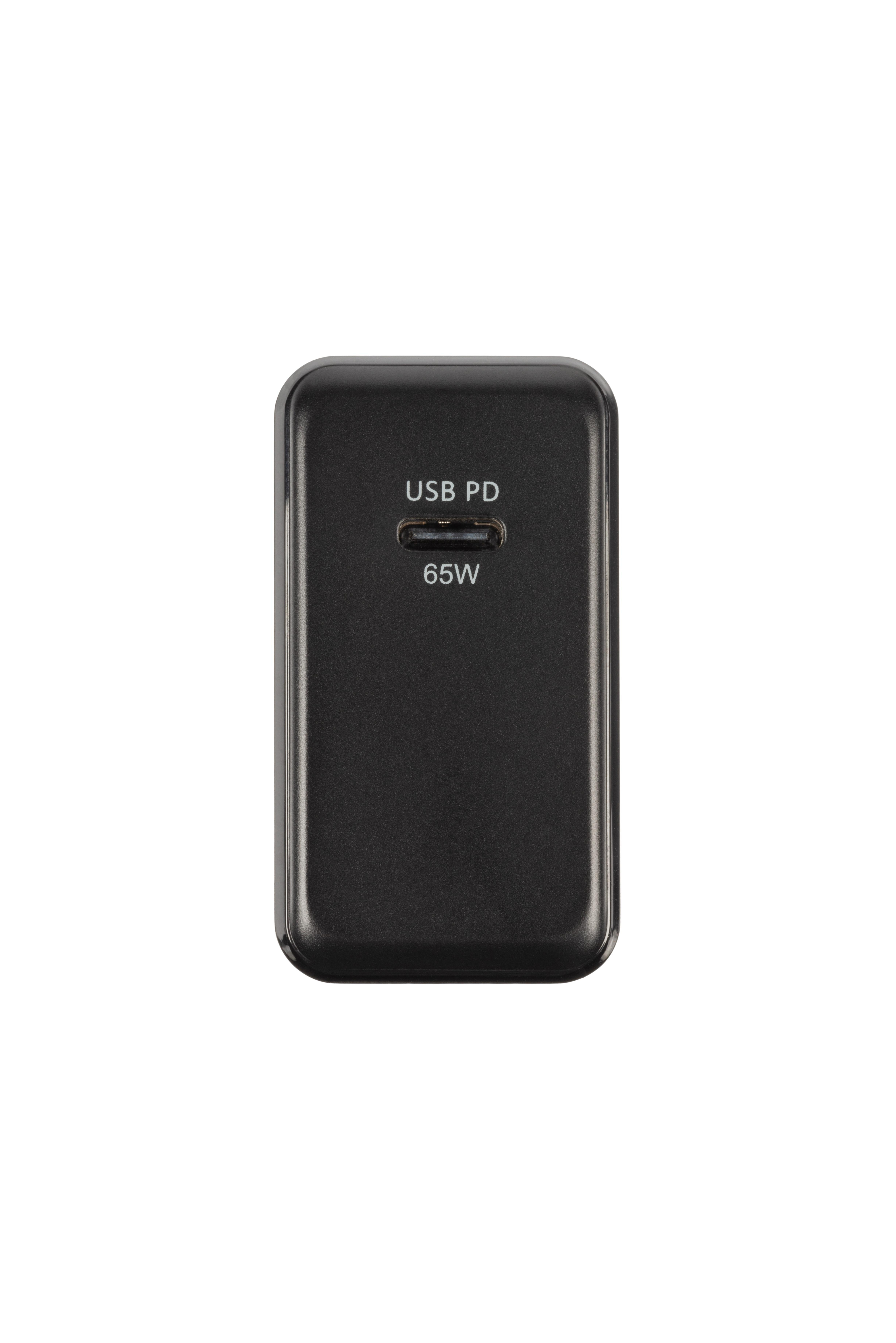 XTORM Volt Laptop Travel Charger USB-C PD Reiseadapter universal 65 W, Schwarz
