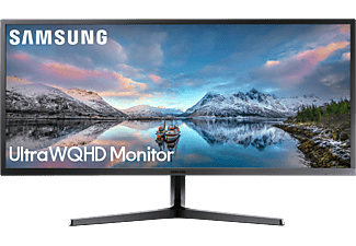 SAMSUNG LS34J550WQR - Monitor, 34 ", UWQHD, 60 Hz, Dunkelblau/Grau