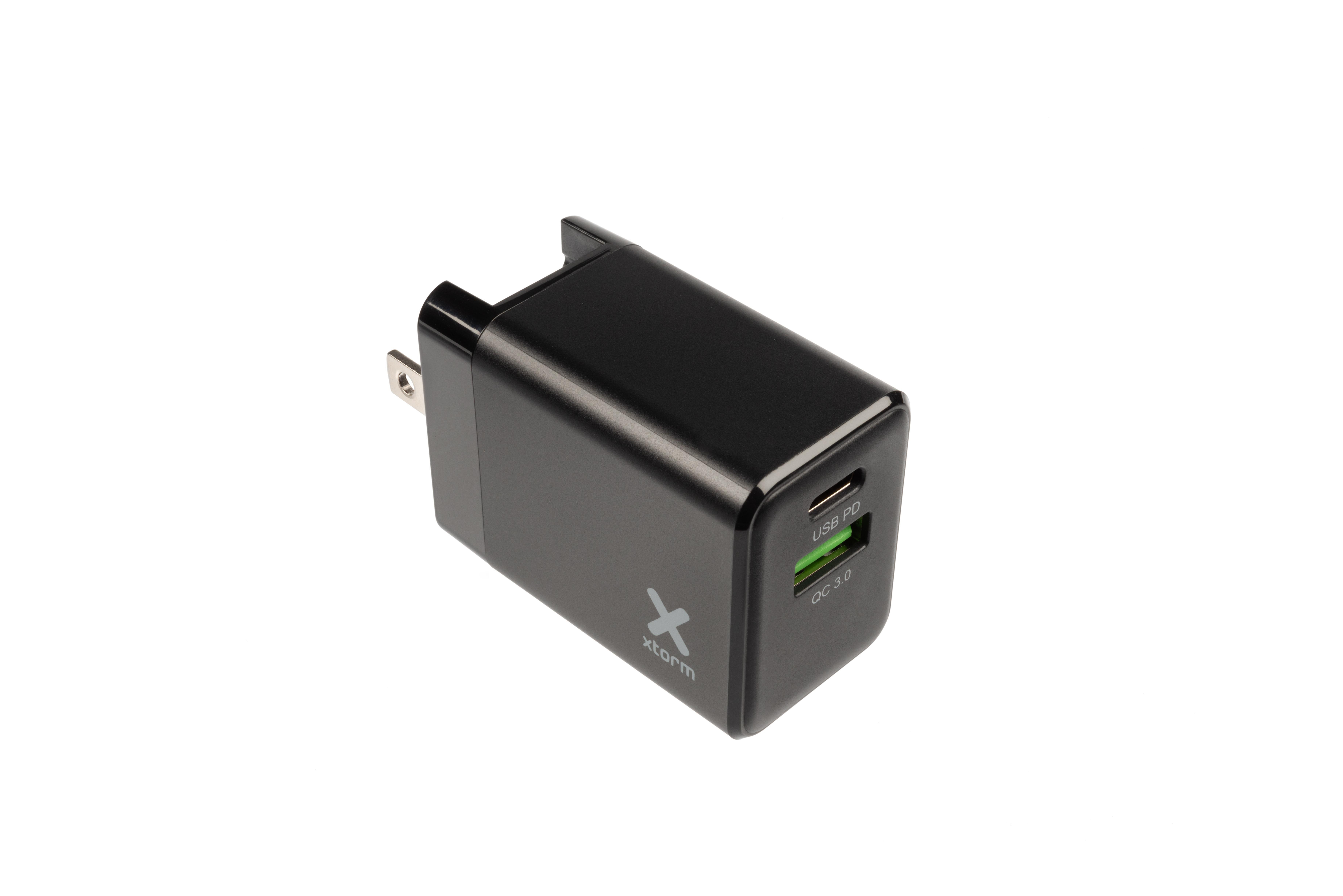 XTORM Volt Travel Fast Charger Reiseadapter universal 18 W, Schwarz