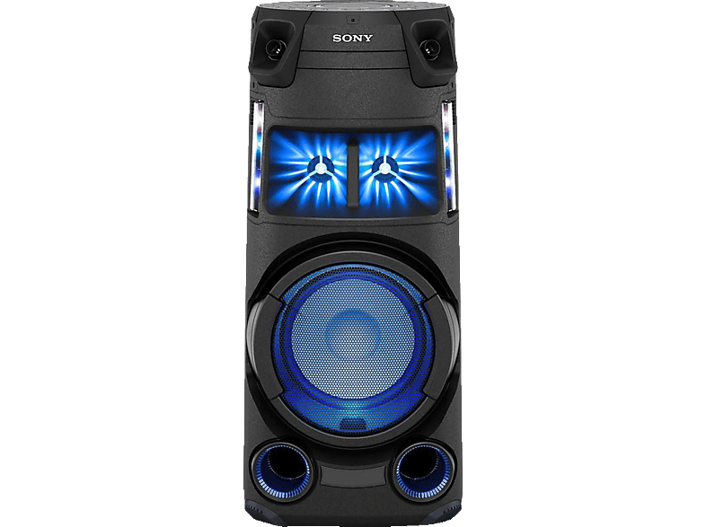 SONY MHC-V43D Partybox, Schwarz | Streaming Lautsprecher