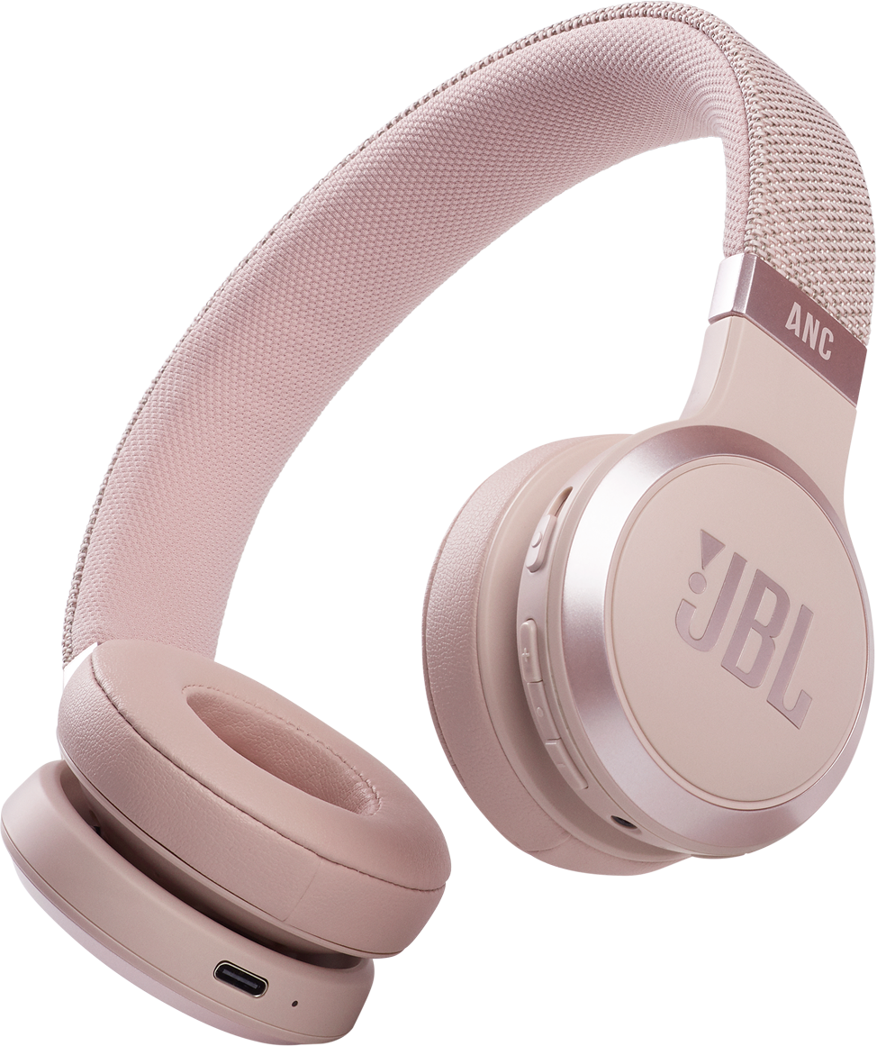 JBL Live 460 NC Roze On-ear Hoofdtelefoon Met Noise-cancelling Roze