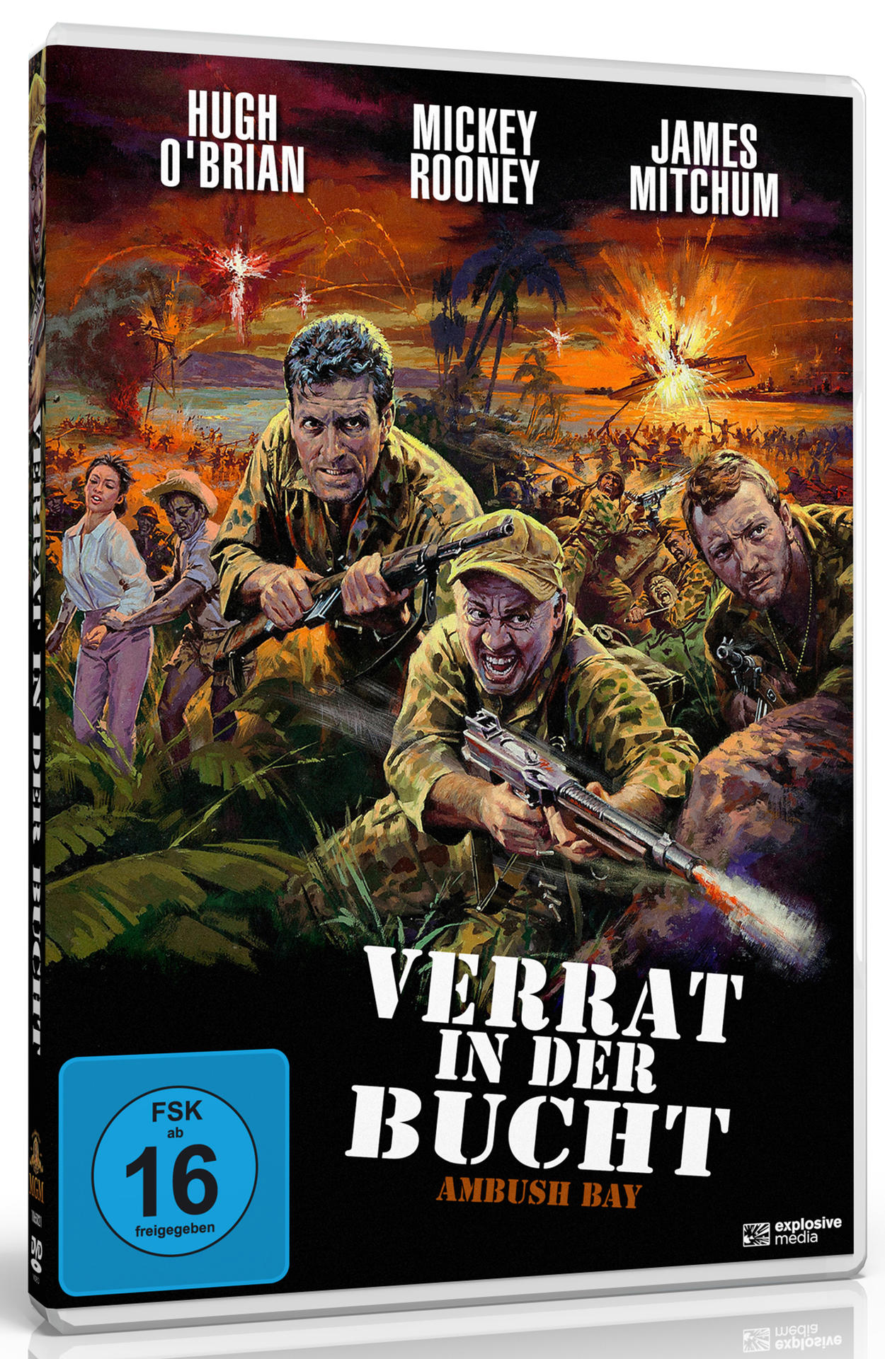 DVD-Cover eines Films. Soldaten in Tarnung rennen und feuern Gewehre ab. Der Titel ist auf Deutsch.