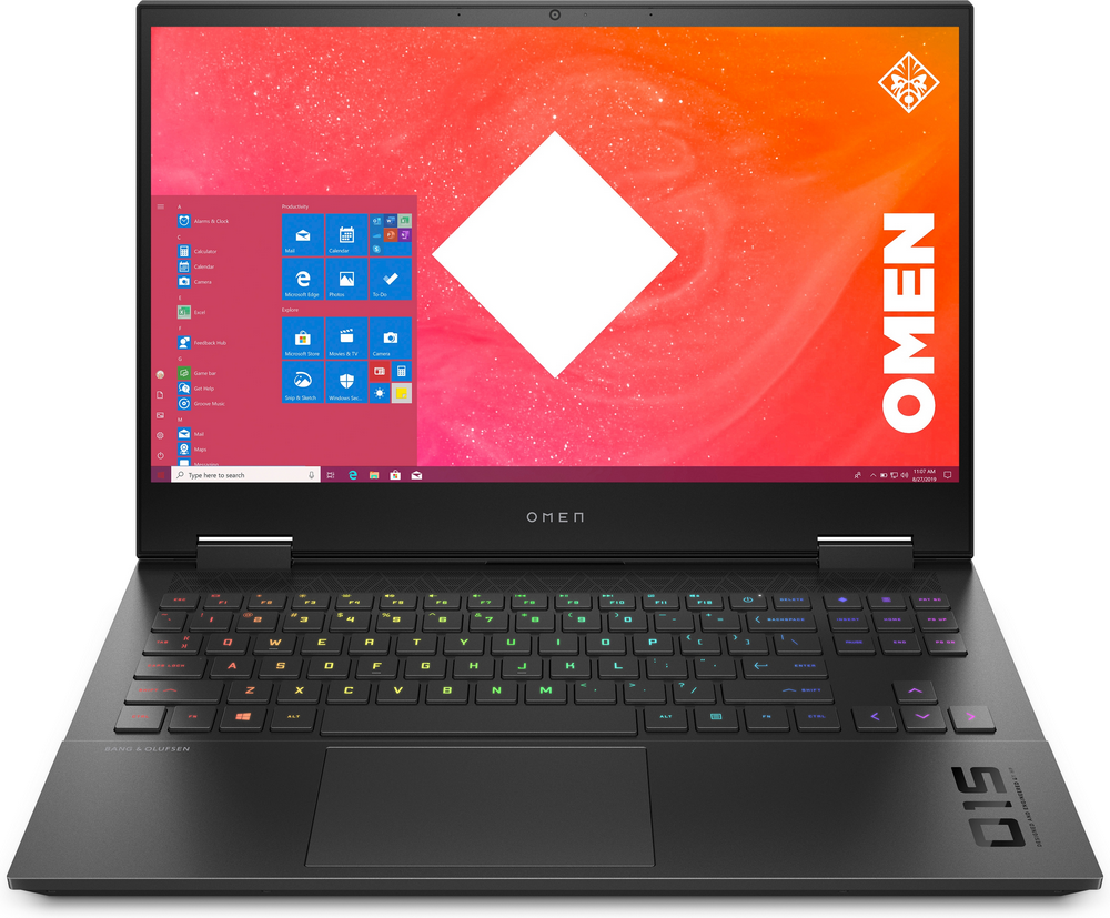 Portátil gaming - HP OMEN 15-EK0001NS, 15,6" Full-HD, Intel® Core™ i7-10750H, 16 GB, 1000 GB SSD, W10H, Negro