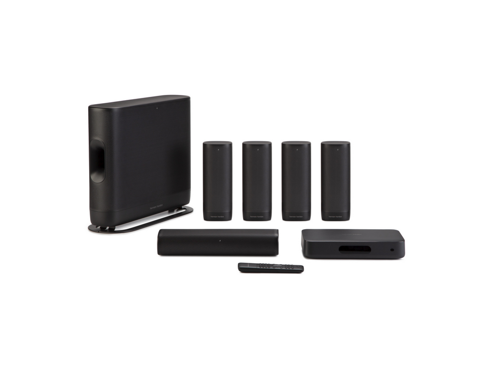 Home Cinema 5.1 - Harman Kardon Citation Surround, 370 W RMS, Dos unidades, Negro