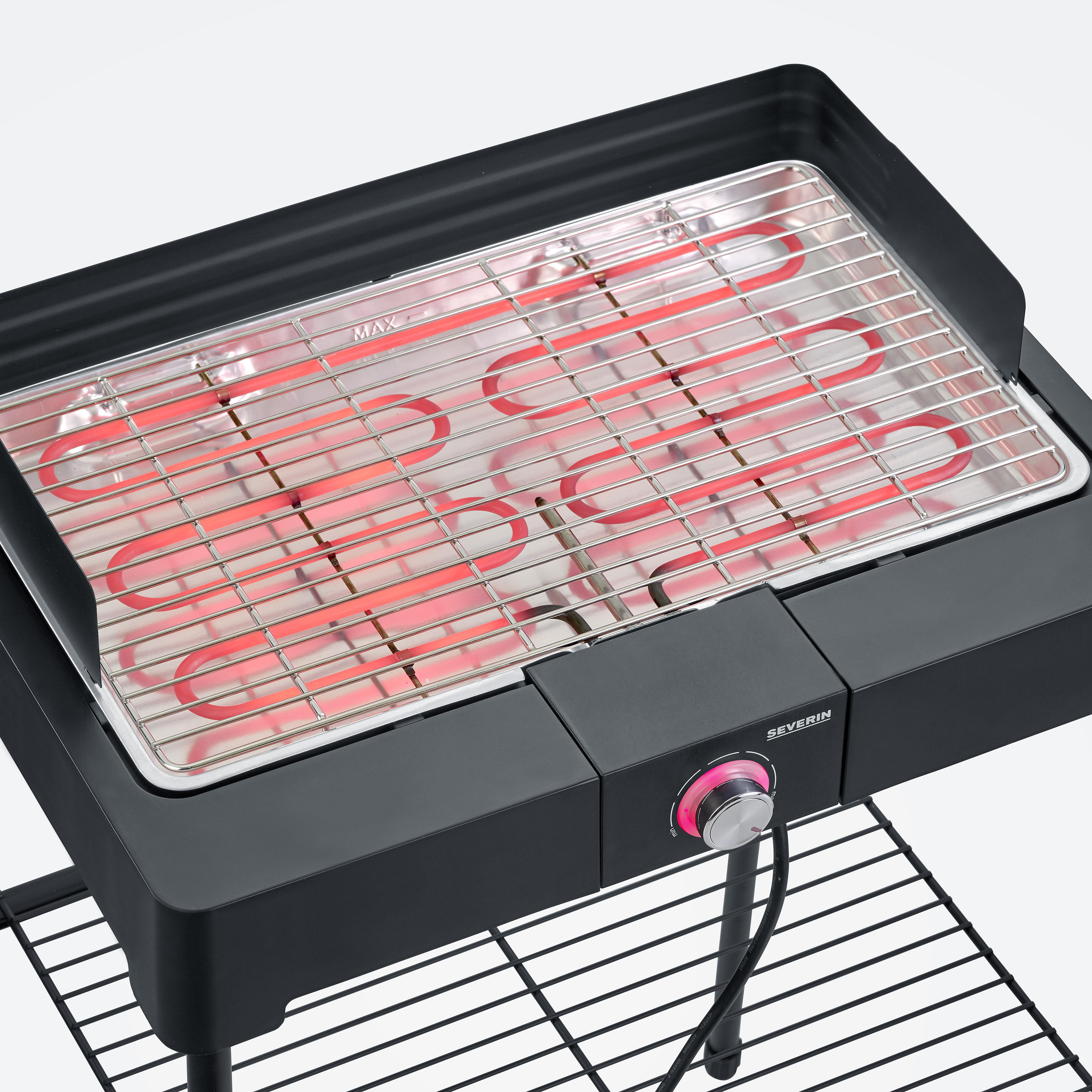SEVERIN 8561 Elektrogrill, Schwarz (2200 Watt)