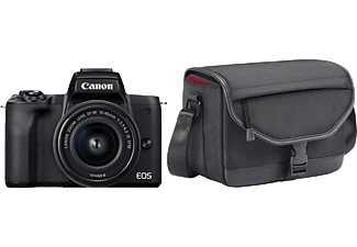 CANON EOS M50 MKII Fekete M15-45S+SB130+16GB EU26 kit (4728C056)
