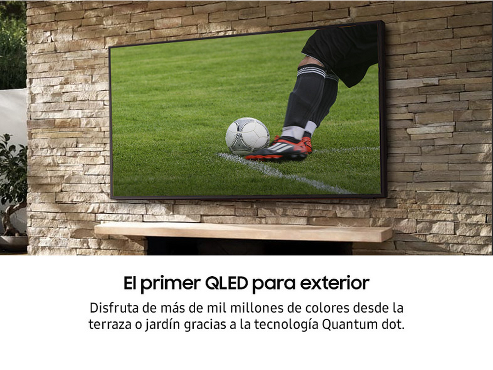 TV QLED 65" - Samsung The Terrace QE65LST7TAUXXC, UHD 4K, Smart TV, DVB-T2, Dolby Digital Plus, Negro