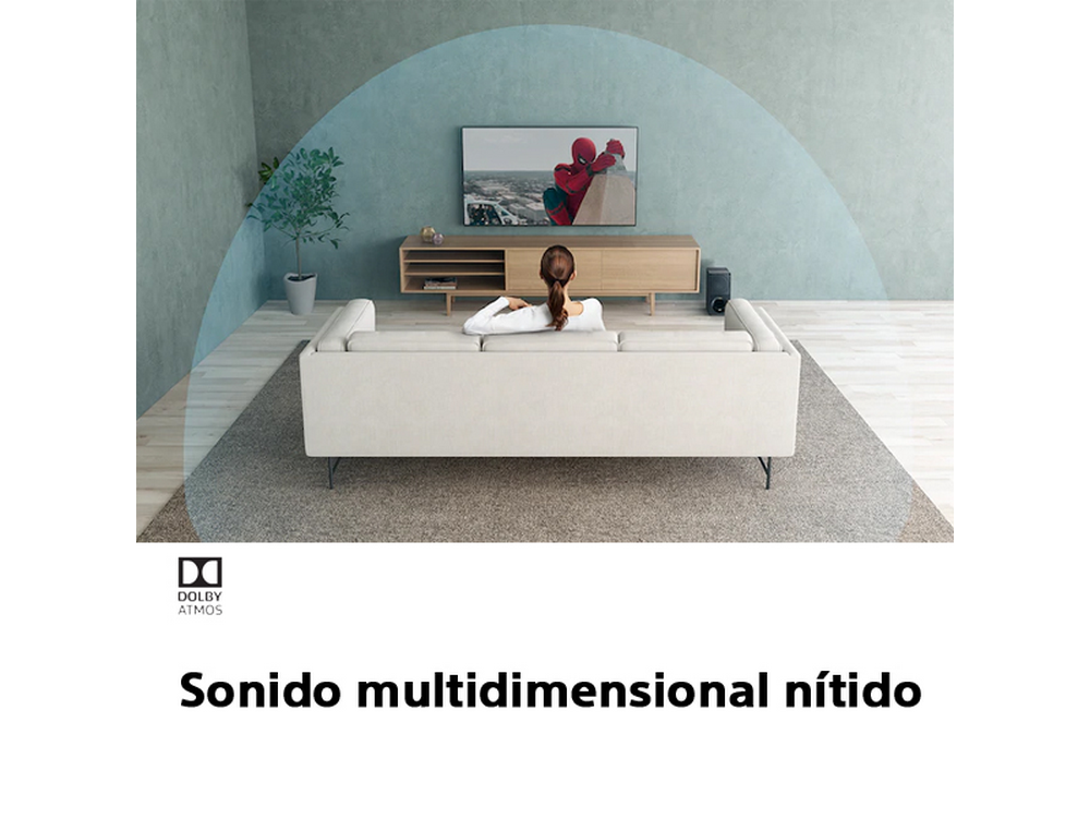 TV LED 75" - Sony KE75XH8096BAEP, UHD 4K, HDR, X1, SmartTV (AndroidTV), Asistente de Google, Triluminos, Negro