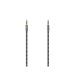 Cable audio - Hama 205129,  3.5 mm Jack Plug, 0.75 m, Negro