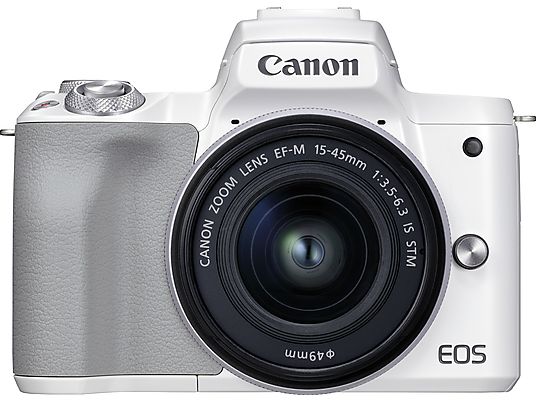CANON EOS M50 Mark II Body + EF-M 15-45mm f/3.5-6.3 IS STM - Fotocamera Bianco