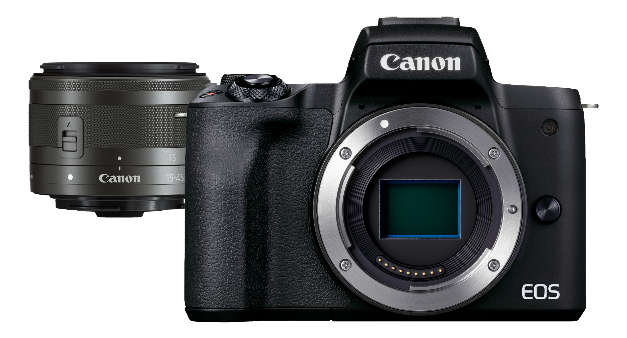 CANON EOS M50 Mark II Body + EF-M 15-45mm f/3.5-6.3 IS STM - Appareil photo à objectif interchangeable Noir