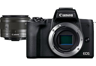 CANON EOS M50 Mark II Body + EF-M 15-45mm f/3.5-6.3 IS STM - Appareil photo à objectif interchangeable Noir