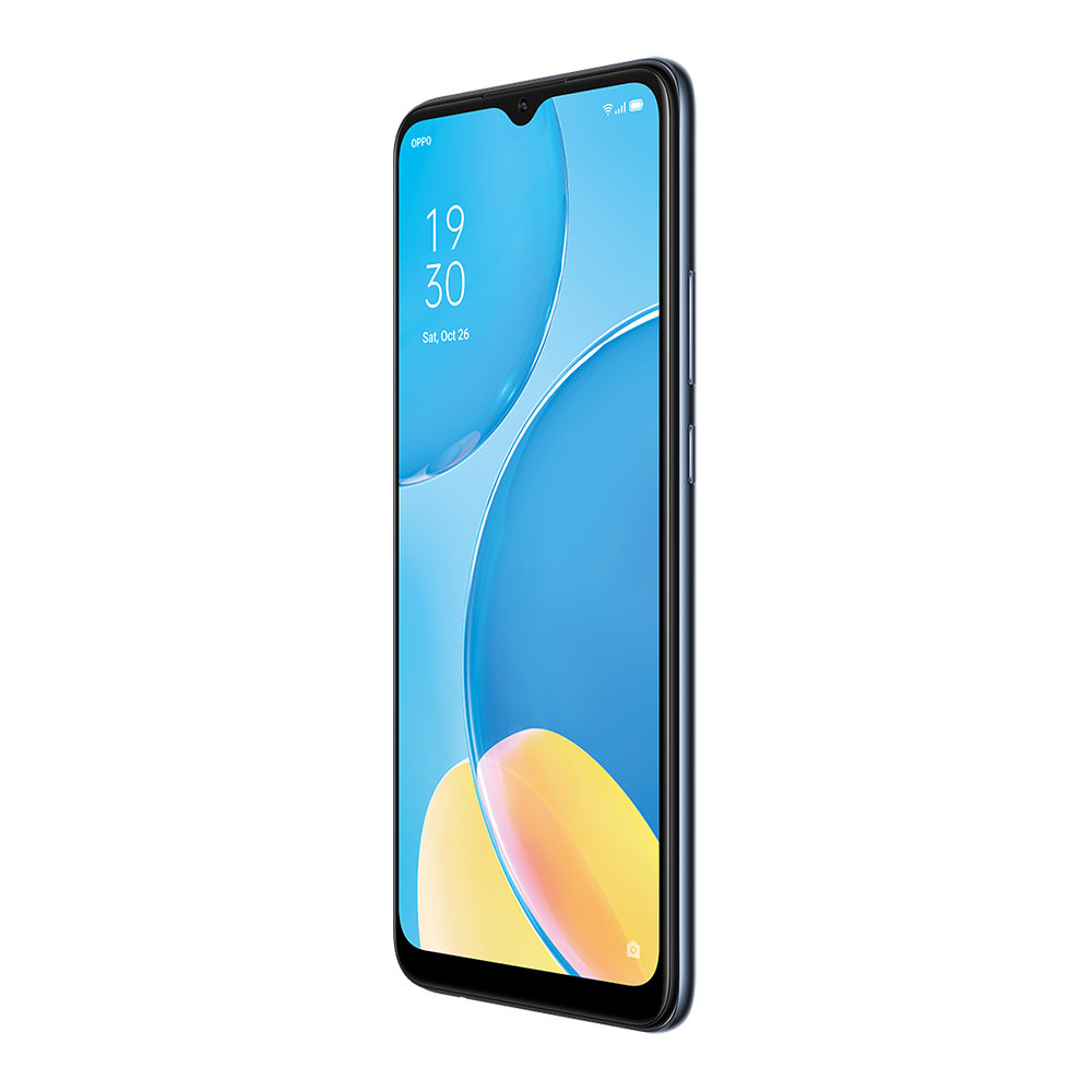 Oppo marka bir telefon siyah bir arka plan üzerinde gösteriliyor.