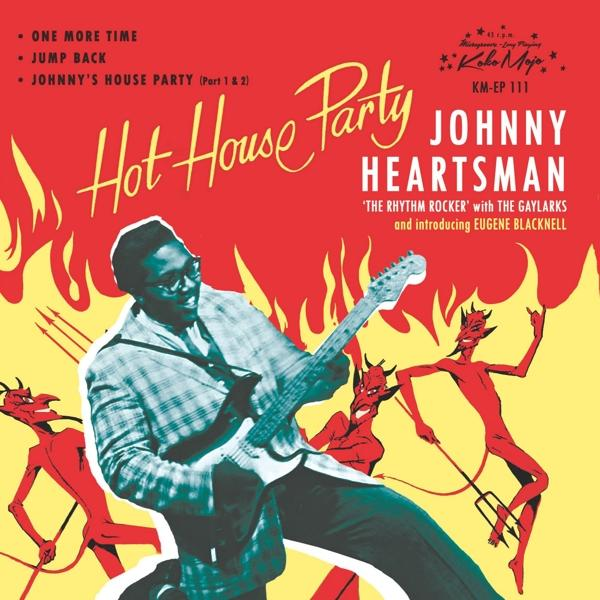Albumcover mit einem Mann im Anzug, der Gitarre spielt, mit Teufeln im Hintergrund.