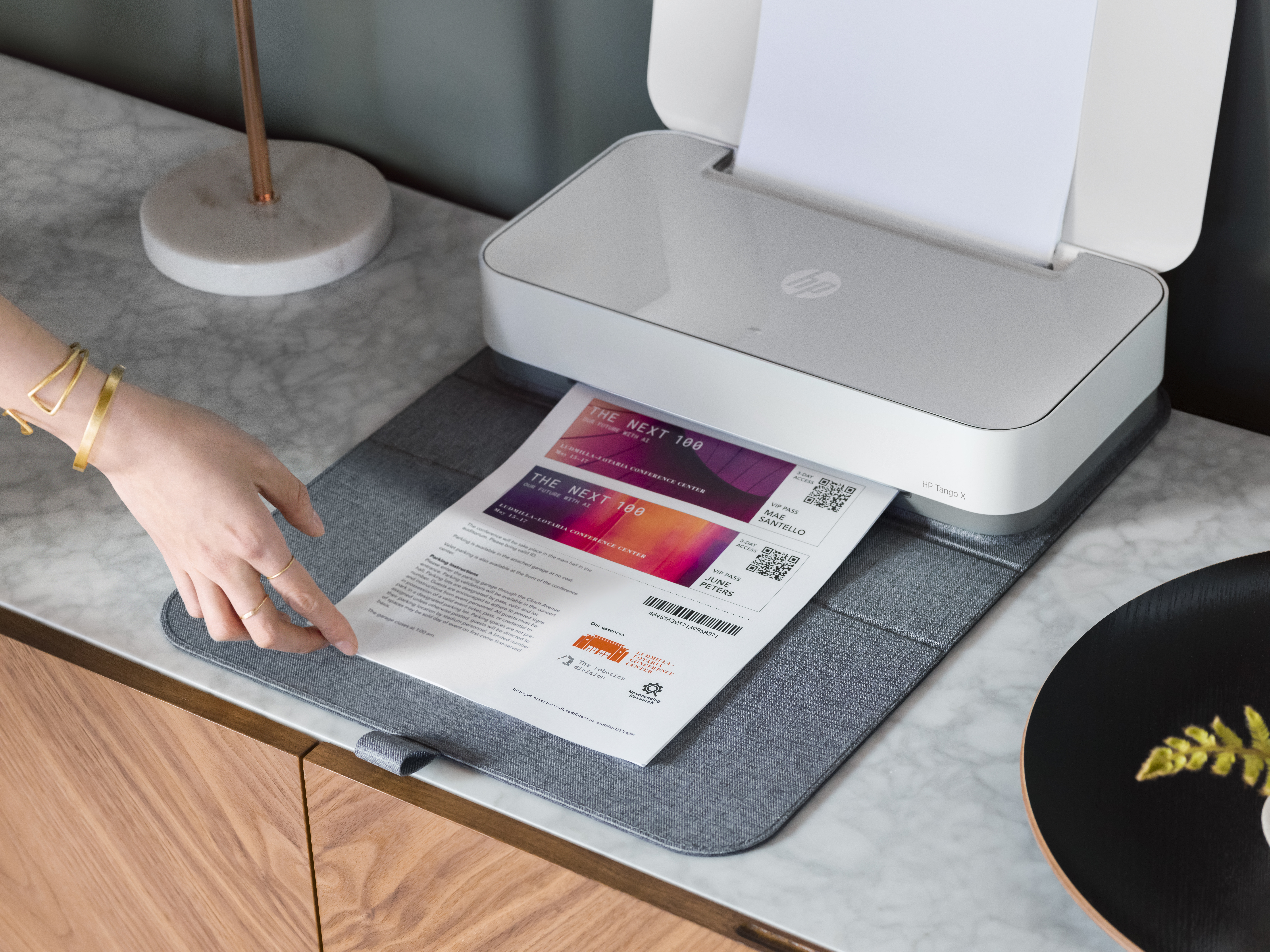 Impresora multifunción - HP Tango X, Color, 8 ppm, Wifi, Compatible con HP Instant Ink