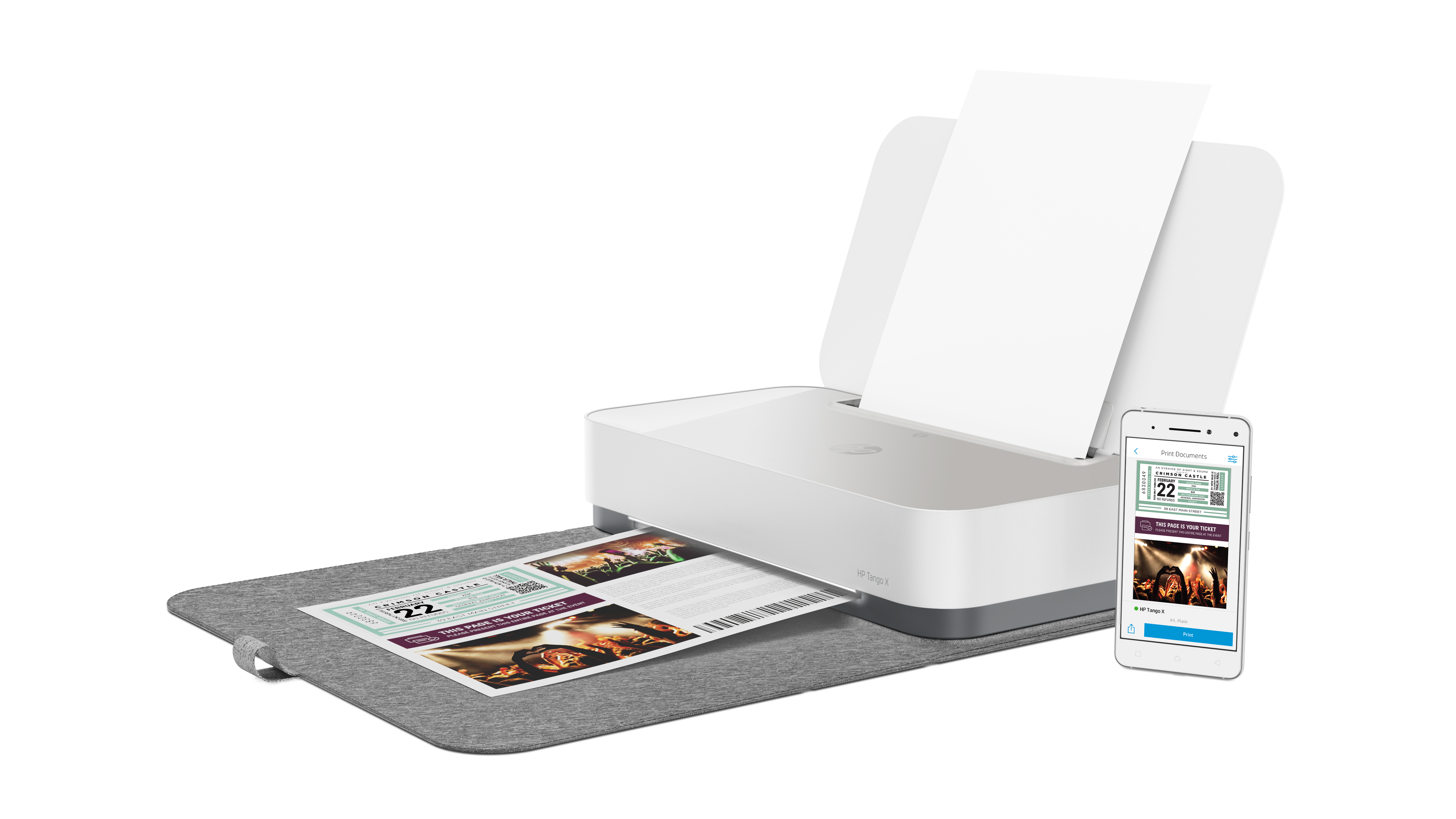 Impresora multifunción - HP Tango X, Color, 8 ppm, Wifi, Compatible con HP Instant Ink