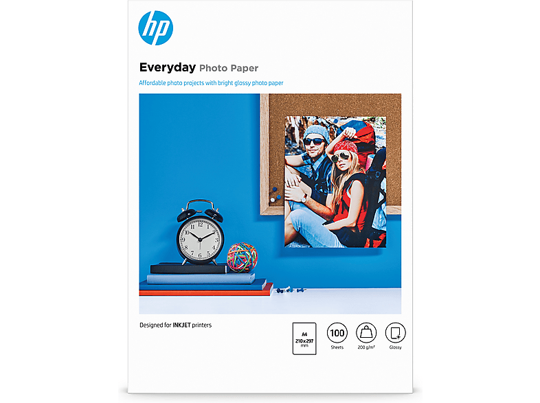 HP Everyday Fotopapier A4 glänzend 100 Blatt — Foto 3 von 5