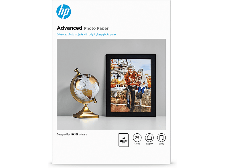 HP Fotopapier Advanced glänzend A4 (Q5456A) — Foto 4 von 5