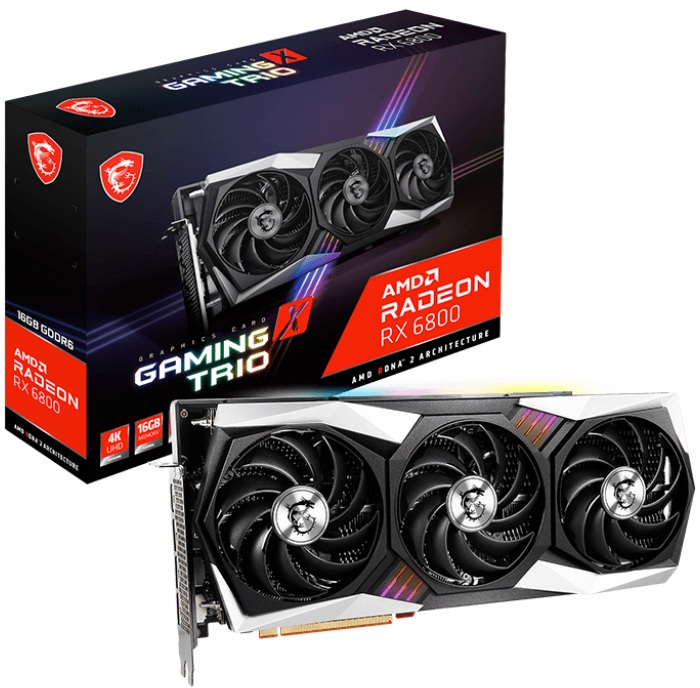 MSI Grafikkarte Radeon RX 6800 GAMING X TRIO 16 GB