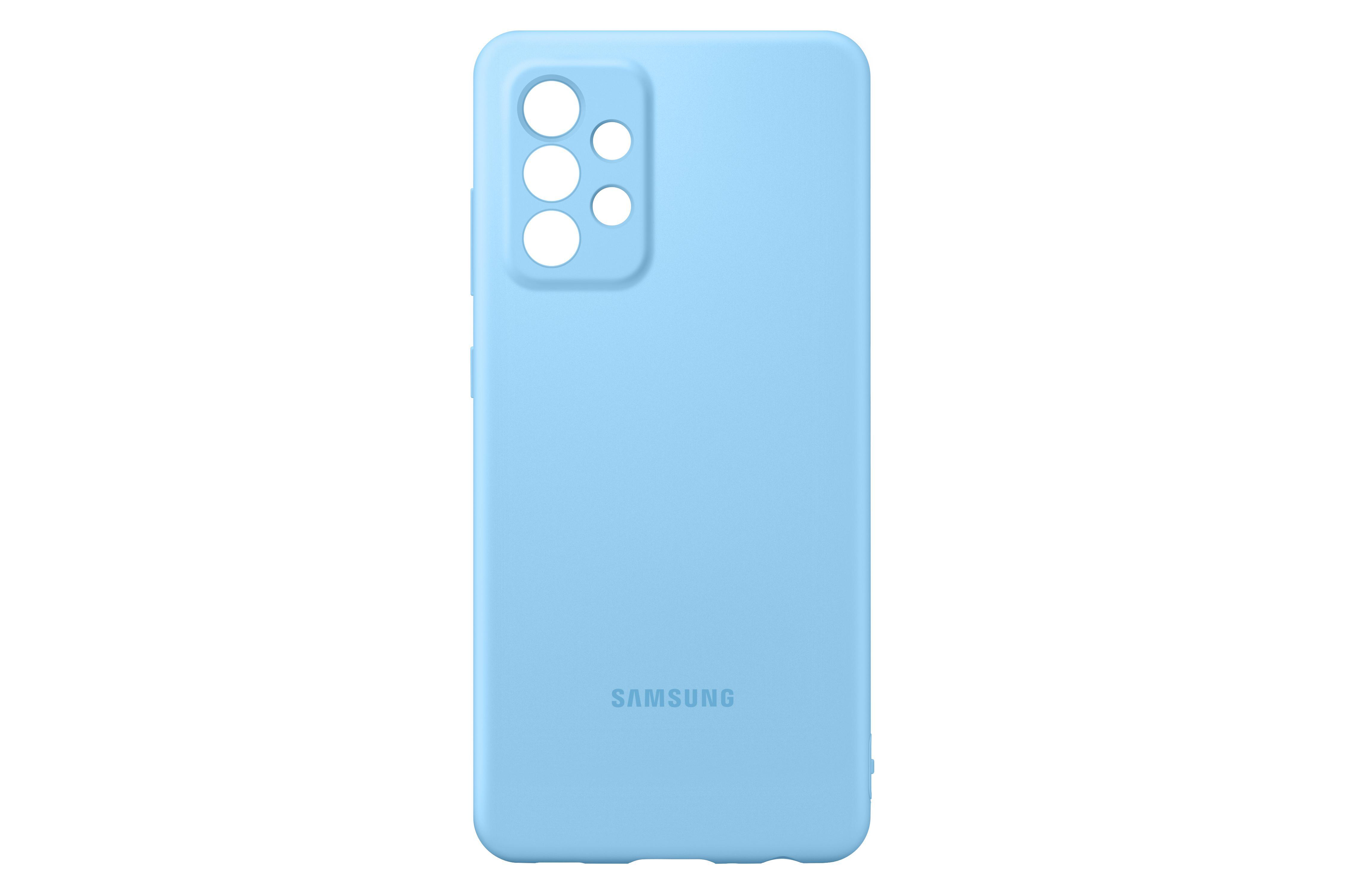 SAMSUNG Silicone Cover, Backcover, Samsung, Galaxy A52, Galaxy A52 5G, Blue