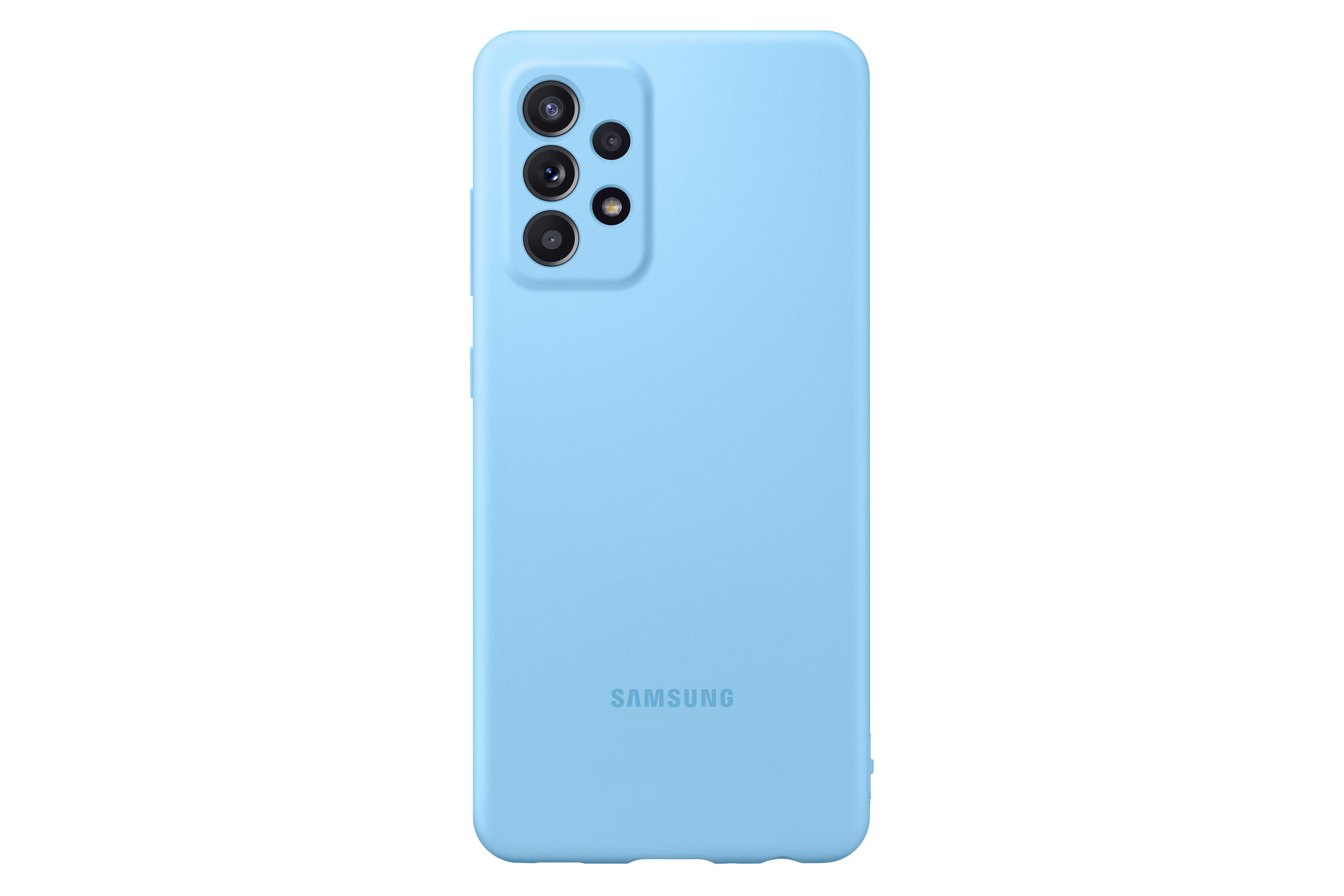 SAMSUNG Silicone Cover, Backcover, Samsung, Galaxy A52, Galaxy A52 5G, Blue