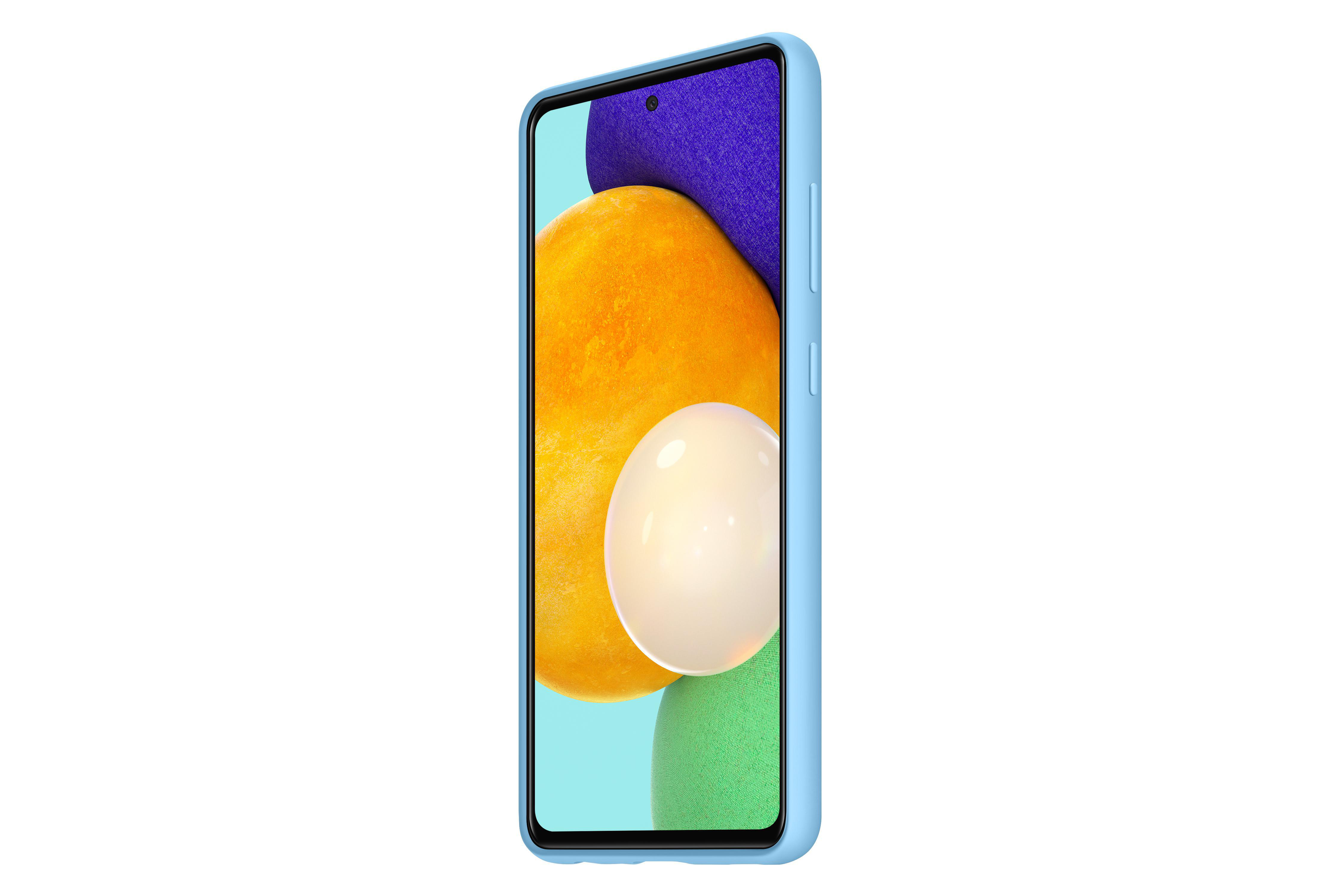 SAMSUNG Silicone Cover, Backcover, Samsung, Galaxy A52, Galaxy A52 5G, Blue