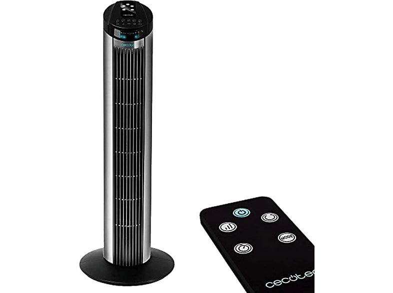 Correo maldición chupar Ventilador de torre | Cecotec EnergySilence 890 Skyline, 3 velocidades,  50W, Control remoto, Negro