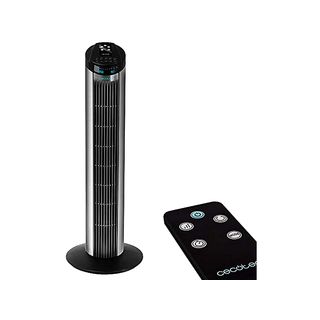 Ventilador de torre - Cecotec EnergySilence 890 Skyline, 3 velocidades, 50W, Control remoto, Negro