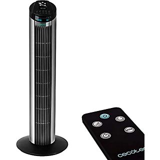 Ventilador de torre - Cecotec EnergySilence 890 Skyline, 3 velocidades, 50W, Control remoto, Negro