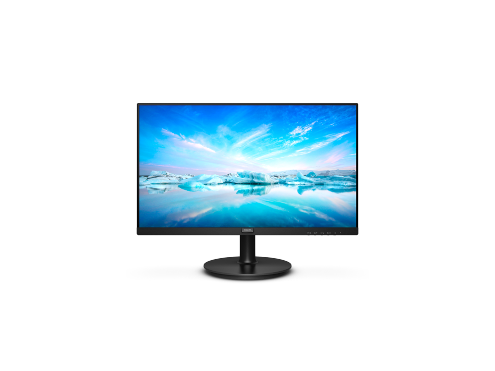 Monitor - Philips 241V8L/00, 23.8" FHD, VA, 4 ms, 75 Hz, Antirreflectante, Smart Contrast, sRGB, Negro