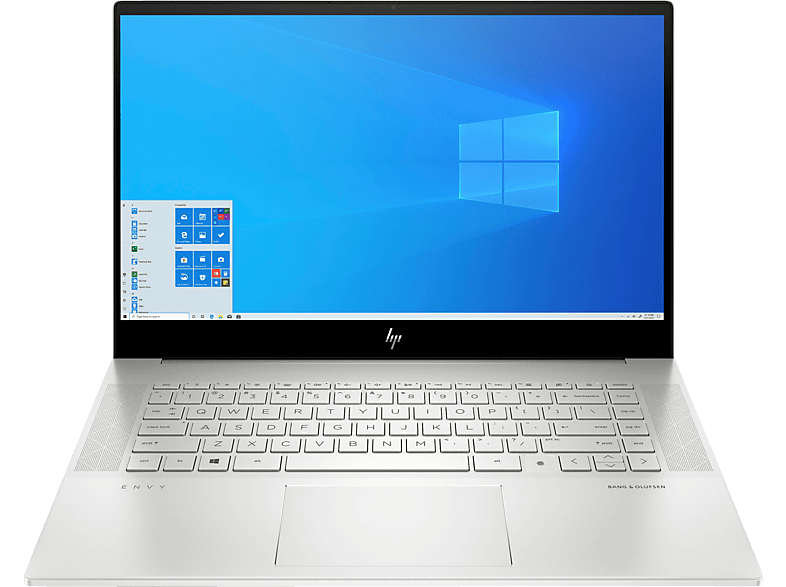 HP ENVY 15-ep0670ng, Notebook mit 15,6 Zoll Display Touchscreen, Intel® Core™ i7 Prozessor, 16 GB RAM, 512 GB SSD, GeForce RTX 2060 Max-Q, Silber
