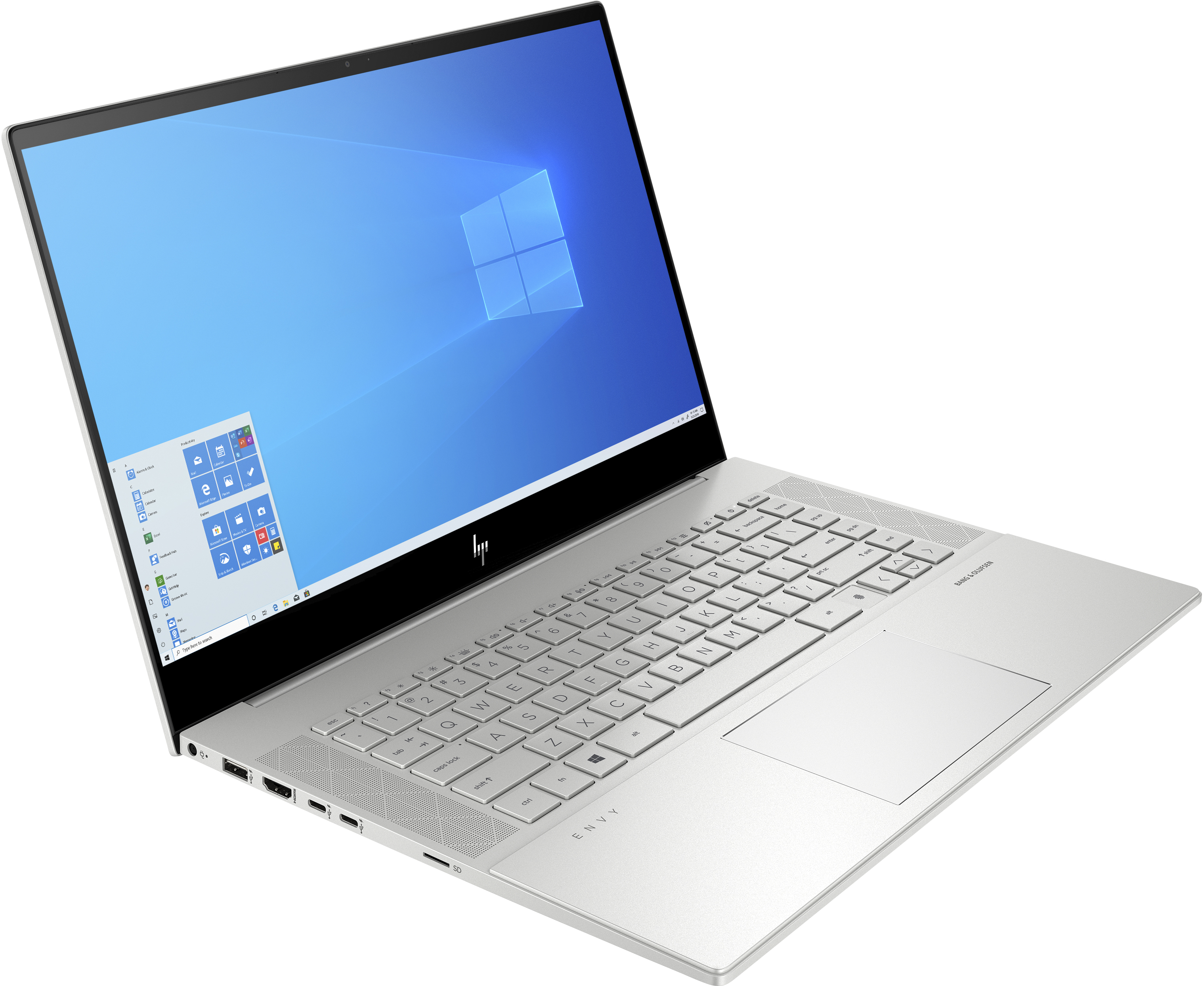 i7 Intel® 2060 mit 512 RTX GB Display Prozessor, 16 Silber Core™ 15,6 Touchscreen, GeForce GB Zoll ENVY Notebook HP SSD, 15-ep0670ng, Max-Q, RAM,