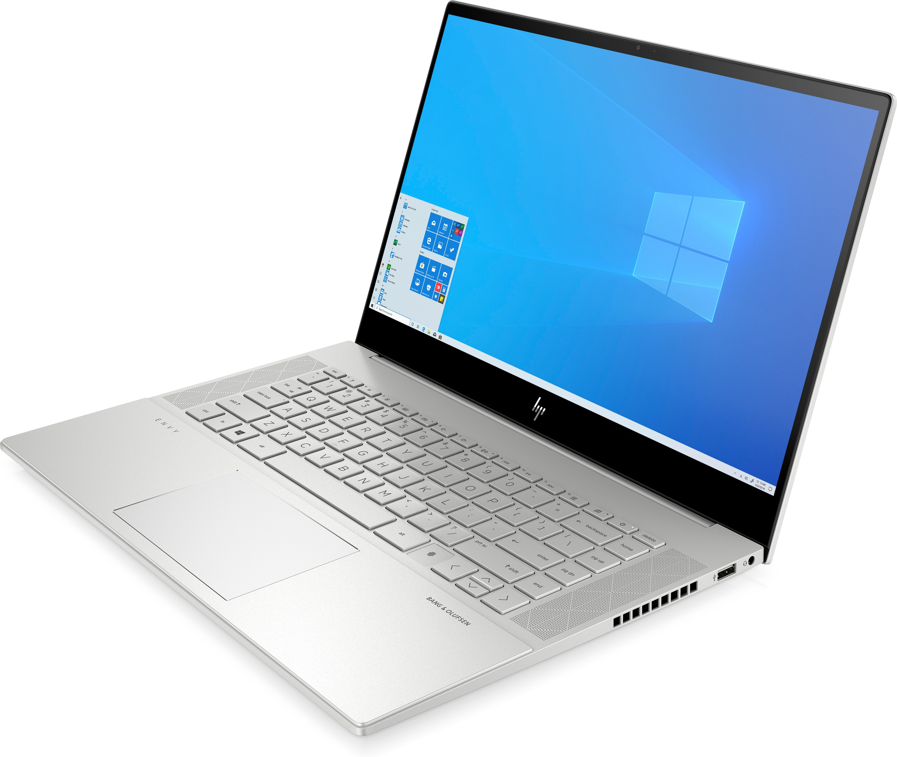 HP ENVY 15-ep0650ng, GB 15,6 SSD, 16 Prozessor, Max-Q, 1660 512 GeForce Intel® Zoll GB Notebook RAM, Ti Display, Silber GTX i5 mit Core™
