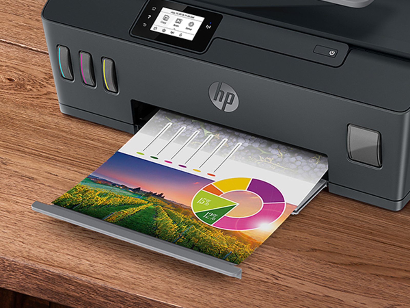 HP Imprimante multifonction Smart Tank Plus 570 (5HX14A) Imprimante multifonction